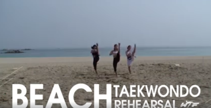beach taekwondo poomsae